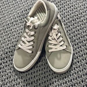 👟 Taos Z Soul Canvas Sneakers Side Zip Comfort Shoe - US 10